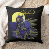 Comet Dark Fantasy Reindeer Holiday Humor  クッション (ブランケット)