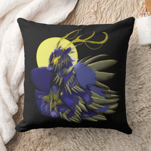 Comet Dark Fantasy Reindeer Holiday Humor  クッション (ブランケット)