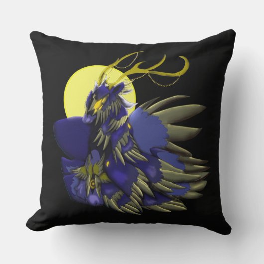 Comet Dark Fantasy Reindeer Holiday Humor  クッション (正面)