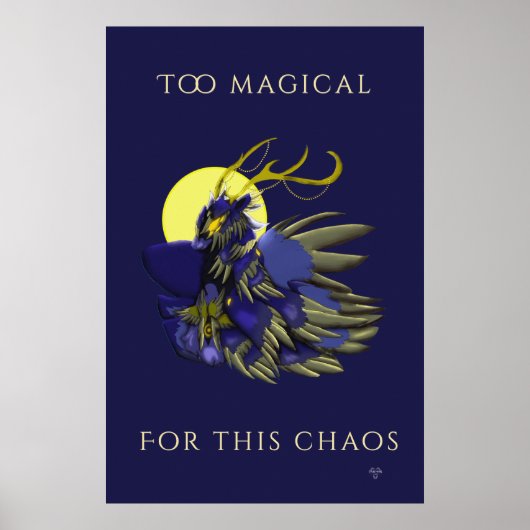 Comet Dark Fantasy Reindeer Poster ポスター (正面)