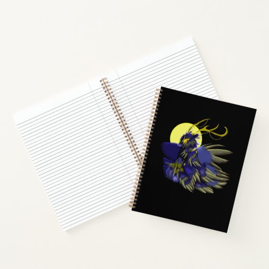 Comet Dark Fantasy Reindeer Spiral Notebook ノートブック (内部)