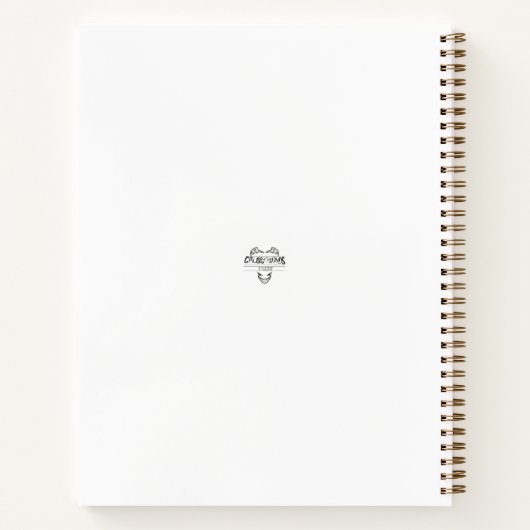 Comet Dark Fantasy Reindeer Spiral Notebook ノートブック (裏面)