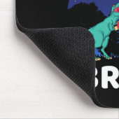 Comet Me Bro Funny Boxing T Rex Dinosaur Pun Extin マウスパッド (コーナー)