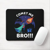 Comet Me Bro Funny Boxing T Rex Dinosaur Pun Extin マウスパッド (マウス)