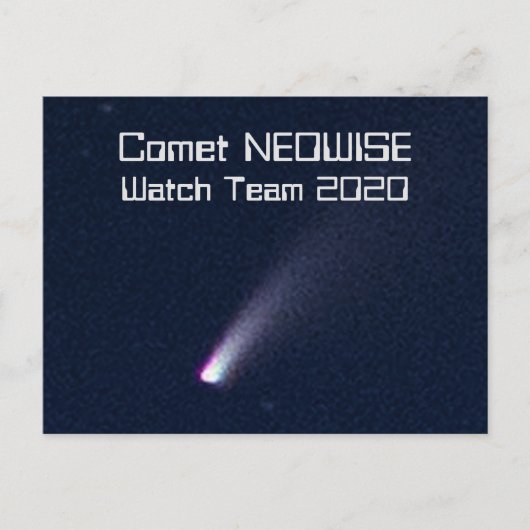 Comet NEOWISE Watch Team 2020 ポストカード (正面)