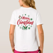 Comfort Colors® クリスマスを楽しむ女の子 Tシャツ (裏面)