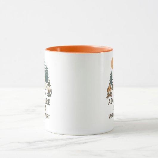 Comfort Ends | Camping Quote Combo Mug マグカップ (中央)