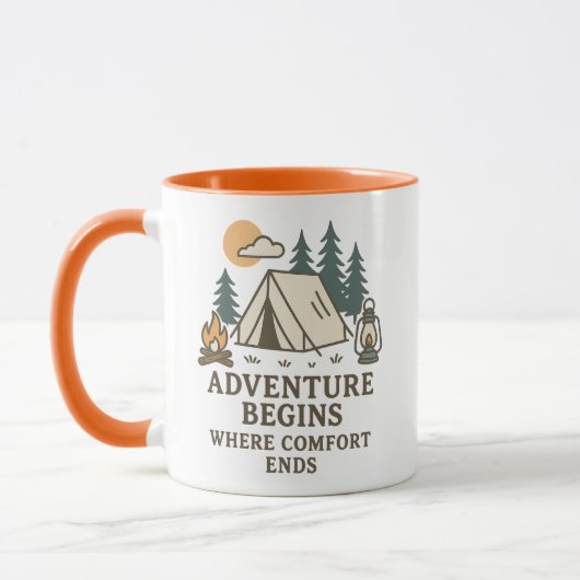 Comfort Ends | Camping Quote Combo Mug マグカップ (左)