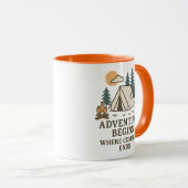 Comfort Ends | Camping Quote Combo Mug マグカップ (正面右)