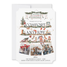 Comfort & Joy | クリスマスのフォトホリデーカード