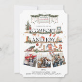 Comfort & Joy | クリスマスのフォトホリデーカード シーズンカード (正面)