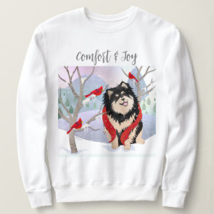 COMFORT & JOY -フィンランド・ラップフンドの白いシャツ スウェットシャツ