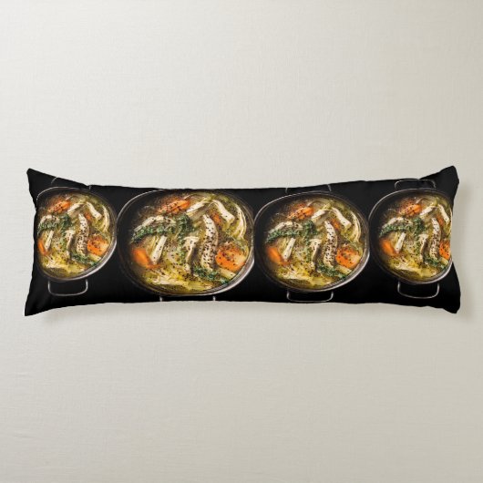 Comfort Kitchen Chicken Soup Body Pillow – Cozy ボディピロー (正面)