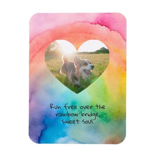 Comfort Remembrance Customizable Pet Sympathy  マグネット (縦)