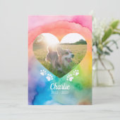 Comfort Remembrance Customizable Pet Sympathy Card シーズンカード (スタンド正面)