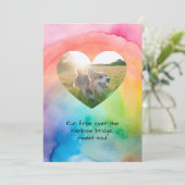 Comfort Remembrance Customizable Pet Sympathy Card シーズンカード (スタンド正面)