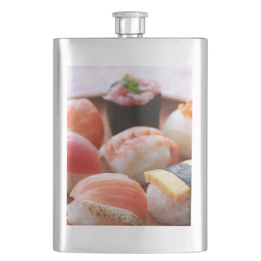 Comfort Shot – Cozy Sushi Classic Flask フラスク (正面)