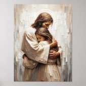 Comfort With Him, Christian Wall Art, Jesus Hugs  ポスター (正面)