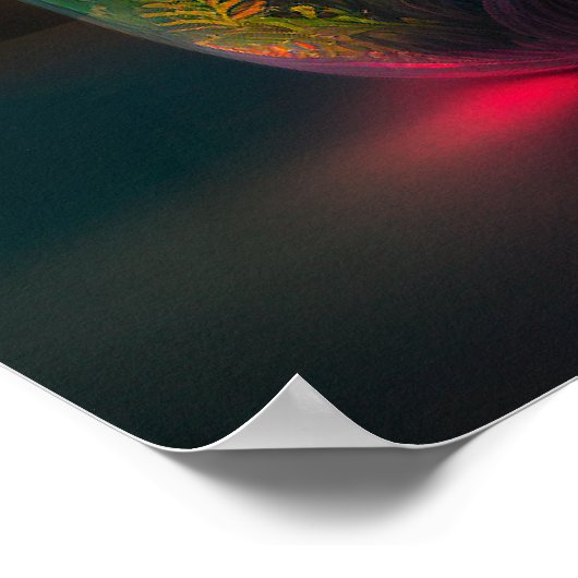 Comfort zone is a beautiful place | motivational ポスター (角)