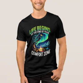 Comfort Zone Motivational Quote Adventure Design トライブレンドＴシャツ