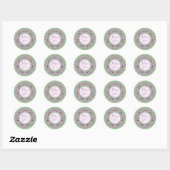 Comfortable and pretty classic round sticker ラウンドシール (シート)