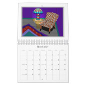 Comfortable Chairs Calendar カレンダー (3月 2027)
