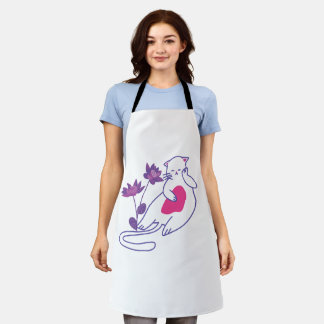 Comfortable & custom design cooking apron for both エプロン
