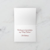 Comforting Advent Candle Christmas Card カード (内部)