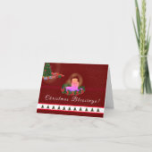 Comforting Advent Candle Christmas Card カード (正面)