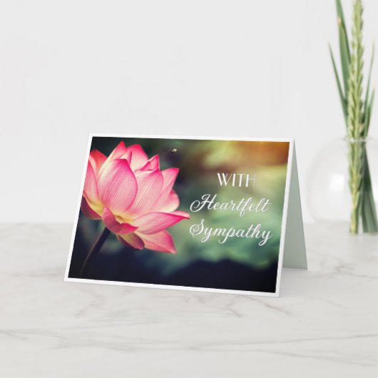 Comforting Heartfelt Sympathy カード (正面)
