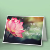 Comforting Heartfelt Sympathy カード