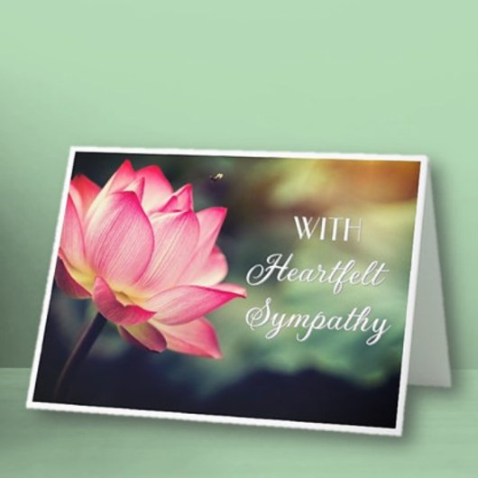 Comforting Heartfelt Sympathy カード