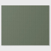 Comfy Cozy Knit Sweater Wrapping Paper - Green ラッピングペーパー (フラット)