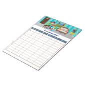 ComfyPawsペットの投薬表 ノートパッド (アングル)