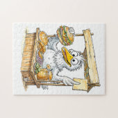 Comic Bird at Fish Stand ジグソーパズル (横)