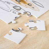 Comic Bird Collecting Shells ジグソーパズル (側面)