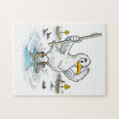 Comic Bird Flood Gauge Duty ジグソーパズル (横)