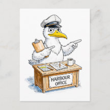 Comic Bird Harbour Officer