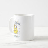 Comic Bird Rainy Day Duty コーヒーマグカップ (正面左)