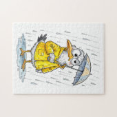 Comic Bird Rainy Day Duty ジグソーパズル (横)