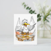 Comic Bird Shipyard Worker ポストカード (スタンド正面)