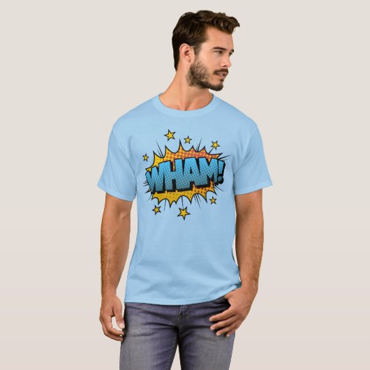 Comic Book Art Wham Bubble Tシャツ (正面フル)
