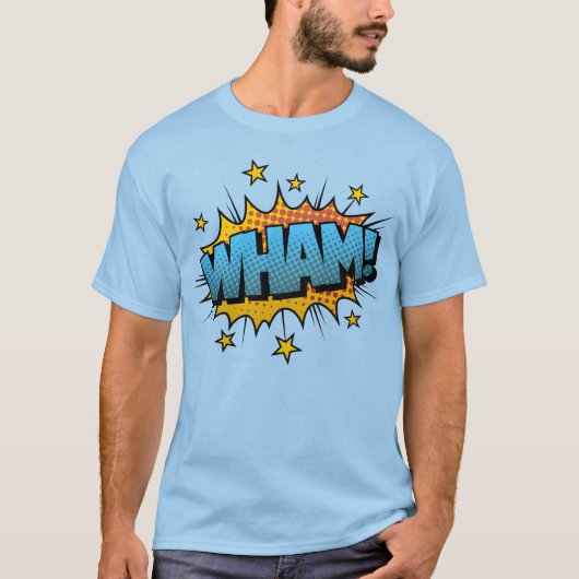 Comic Book Art Wham Bubble Tシャツ (正面)