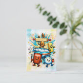 Comic book hippie baking ingredients bakery 名刺 (スタンド正面)