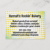 Comic book hippie baking ingredients bakery 名刺 (裏面)