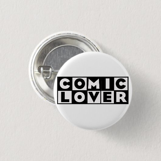 Comic Book Lover Bold Design 缶バッジ (正面&裏面)