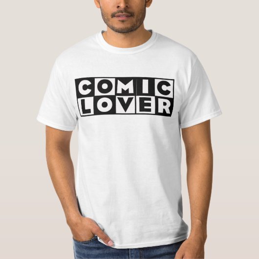 Comic Book Lover Bold Design Tシャツ (正面)