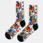 Comic Book Pattern  ソックス (左)