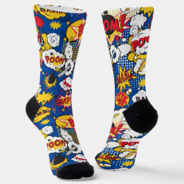 Comic Book Pattern  ソックス