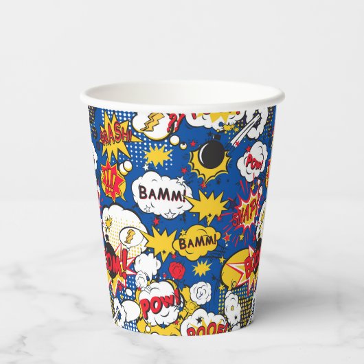 Comic Book Pattern  紙コップ (裏面)